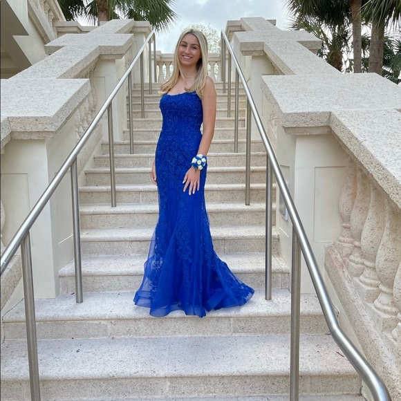 Royal Blue Jovani Formal Dress. Worn once tag is still on. Altered to a size 4